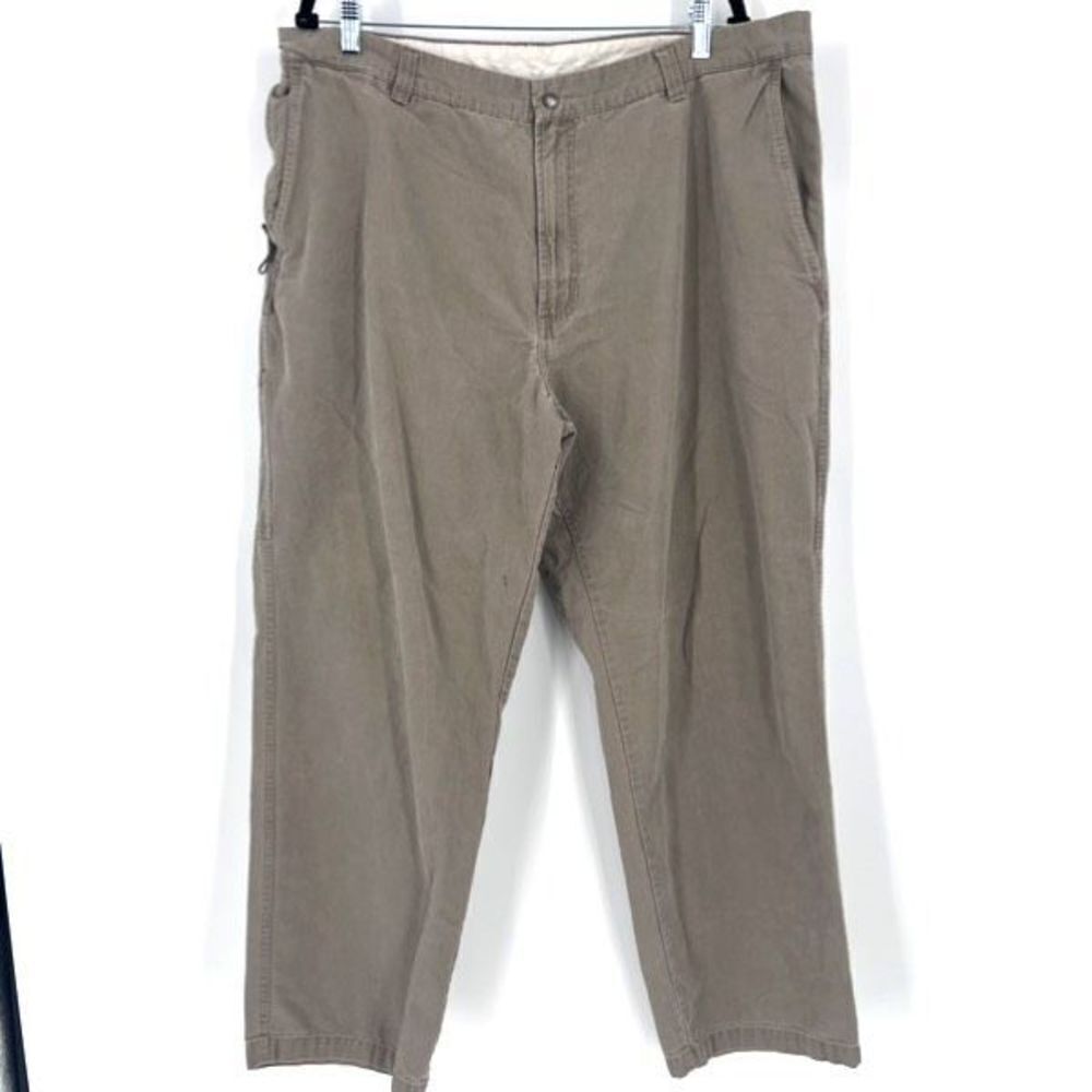 Columbia Men's Cargo Pants Work Hiking Outdoor Pockets Casual Khaki Size 42Wx32L